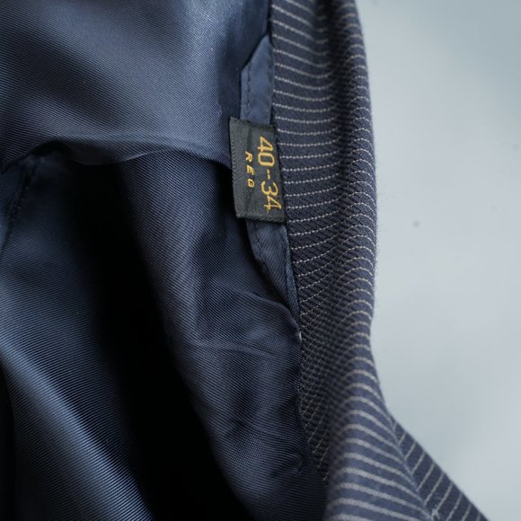 Sears Citation Men's Blue Jacket Suit - 40-34 Reg - Picture 7 of 7